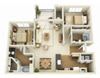 San Mateo 2x2 1073 sf